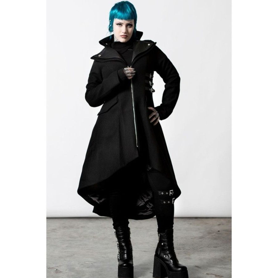 KILLSTAR Damen Mantel Killstar - Act Of War - Schwarz Jacken & Mantel