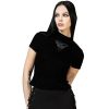 KILLSTAR Damen T-Shirt Top Killstar - Mortmoth - Schwarz Sonstige T-Shirts