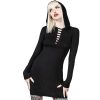 KILLSTAR Damen Kleid Killstar - Nocturnal Queen - Schwarz Kleider & Rocke