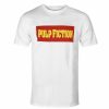 NNM Herren T-Shirt - Pulp Fiction - Logo - Weiu00Df Film T-Shirts