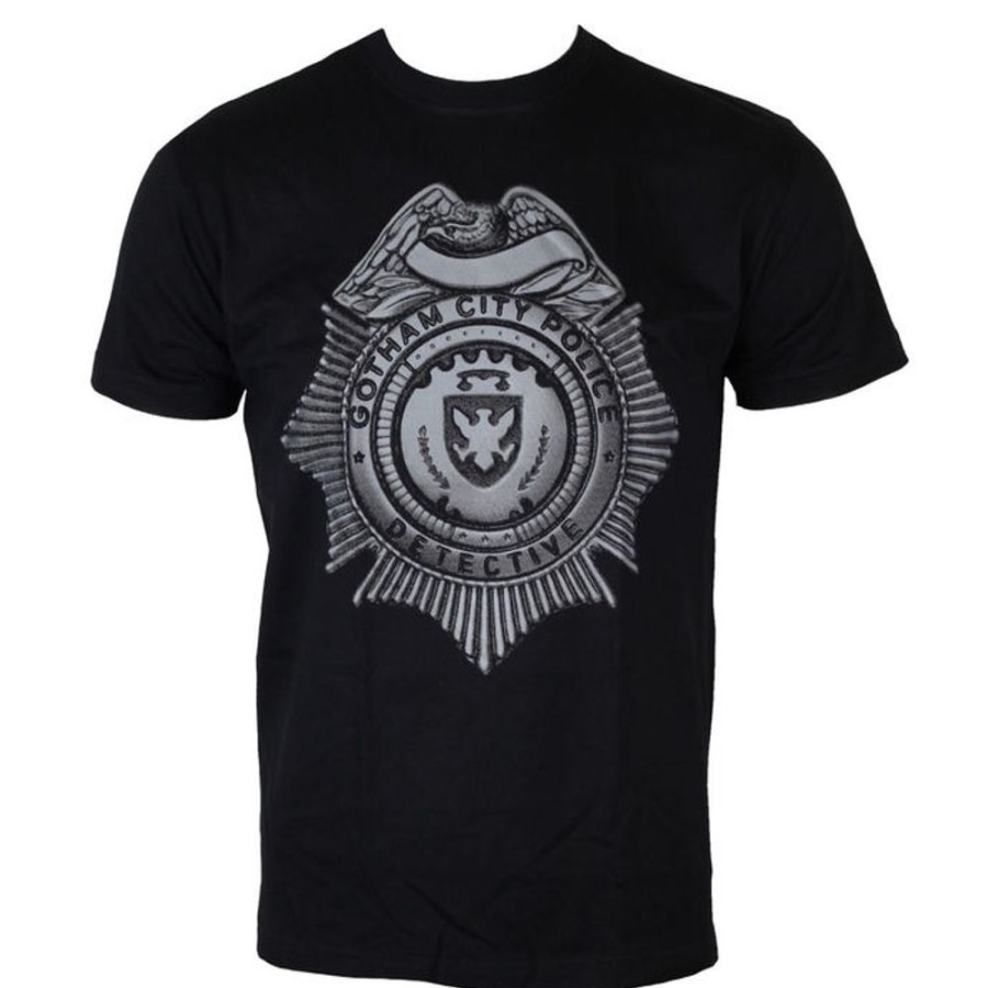 HYBRIS Herren T-Shirt Gotham - Detektiv Shield - Black - Hybris Film T-Shirts