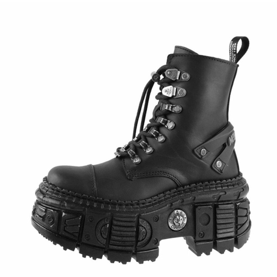 NEW ROCK New Rock -Itali Negro, Itali Negro, Tank Stiefel Lederschuhe