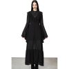 KILLSTAR Damen Kleid Killstar - Valentine - Schwarz Kleider & Rocke