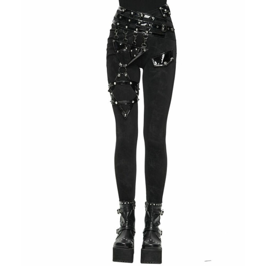 DEVIL FASHION Devil Fashion - Damenhose - Styrene Asymmetric Punk Hosen & Shorts