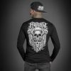 HYRAW Herren Longsleeve Hyraw - Skull Wings Hardcore T-Shirts