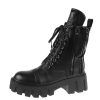 KILLSTAR Damen Schuhe Boots Killstar - Future Nightmare - Schwarz Keilschuhe