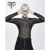 DEVIL FASHION Damen Longseeve Devil Fashion Gothic & Punk T-Shirts