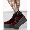 KILLSTAR Damenschuhe Killstar - Scarlet Mary Janes Keilschuhe