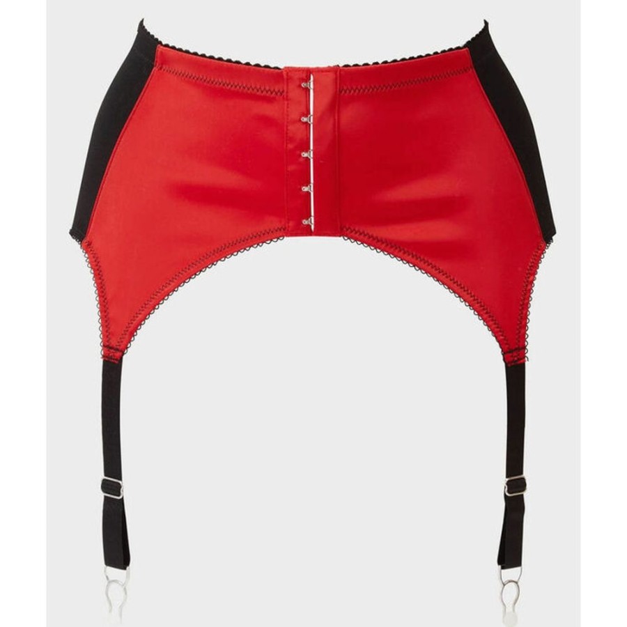 KILLSTAR Killstar - Strumpfhalter - Scarlet Webutant Garter- Rot Unterwasche & Bademode