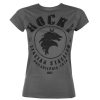 HYBRIS Damen T-Shirt Rocky - Italian Stallion - Dunkelgrau - Hybris Film T-Shirts