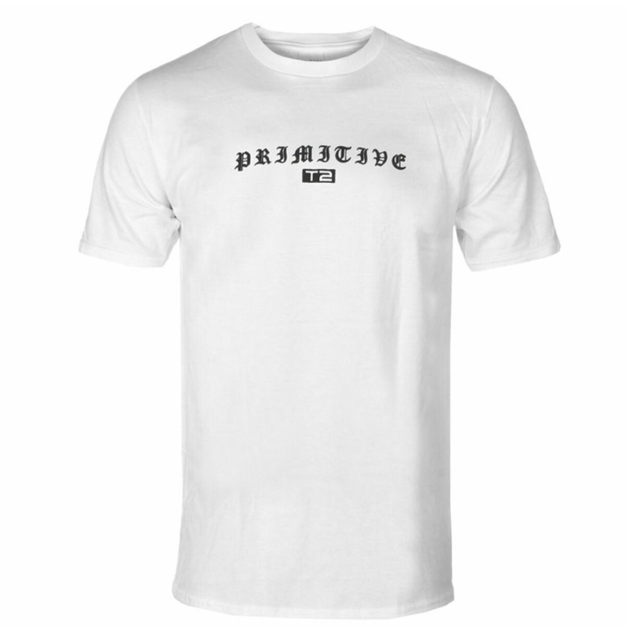 PRIMITIVE Herren-T-Shirt Diamond X Terminator - Primitive Maschine - Weiu00Df Film T-Shirts