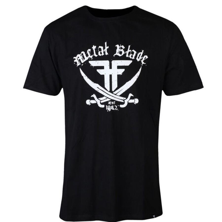 FALLEN Herren T-Shirt Fallen -Metal Blade Pirate - Schwarz/Weiu00Df Street T-Shirts