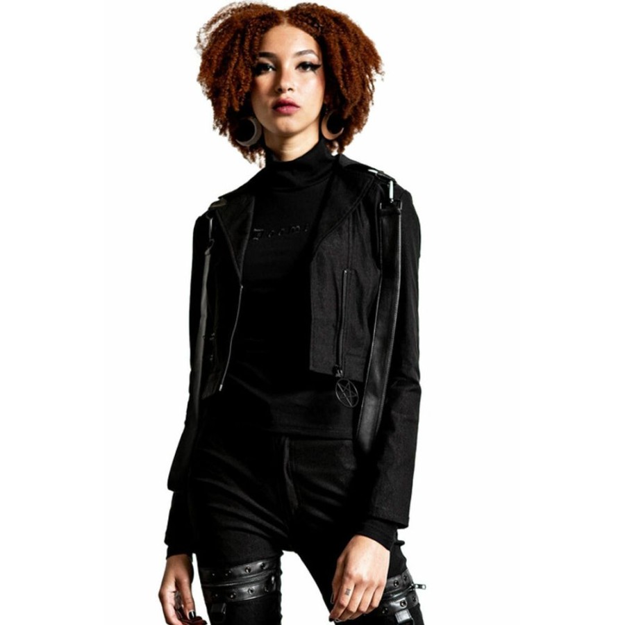 KILLSTAR Damen Jacke Killstar - Freak Flag - Schwarz Jacken & Mantel