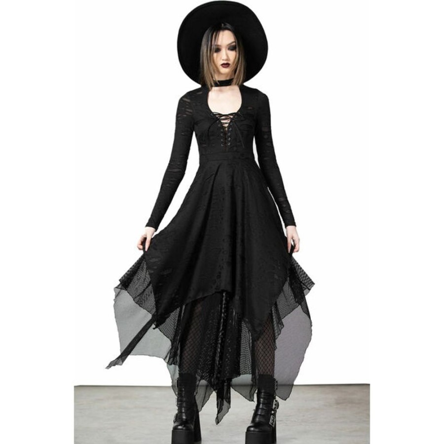 KILLSTAR Killstar - Damenkleid - Boneland Arrow - Schwarz Kleider & Rocke