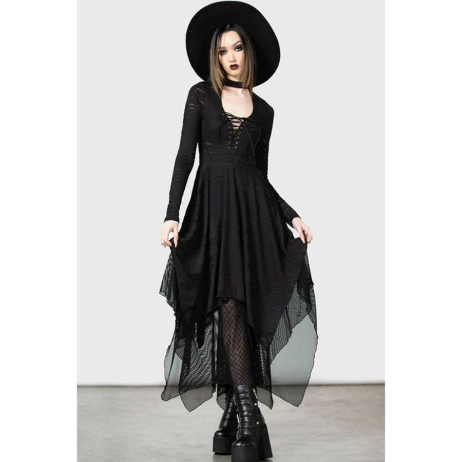 KILLSTAR Killstar - Damenkleid - Boneland Arrow - Schwarz Kleider & Rocke