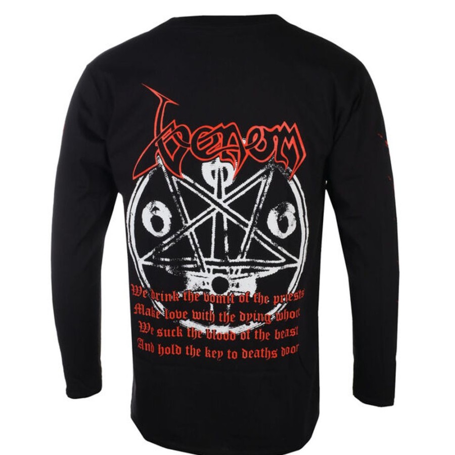 PLASTIC HEAD Herren Longsleeve Venom - Black Metal - (Rot) - Plastic Head Metal T-Shirts