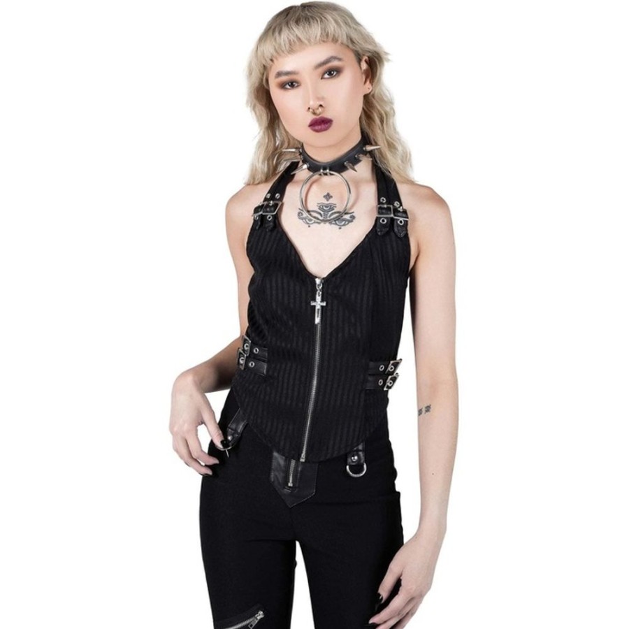 KILLSTAR Damen Tanktop (Weste) Killstar - Ravana Cross Korsetts