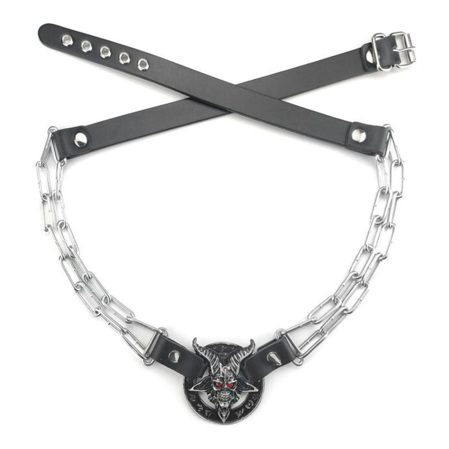 LEATHER & STEEL FASHION Gu00Fcrtel - Big Baphomet Cult Gurtel