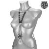 LEATHER & STEEL FASHION Leather And Steel Fashion - Body Harness - Big Pentagram Tank-Tops