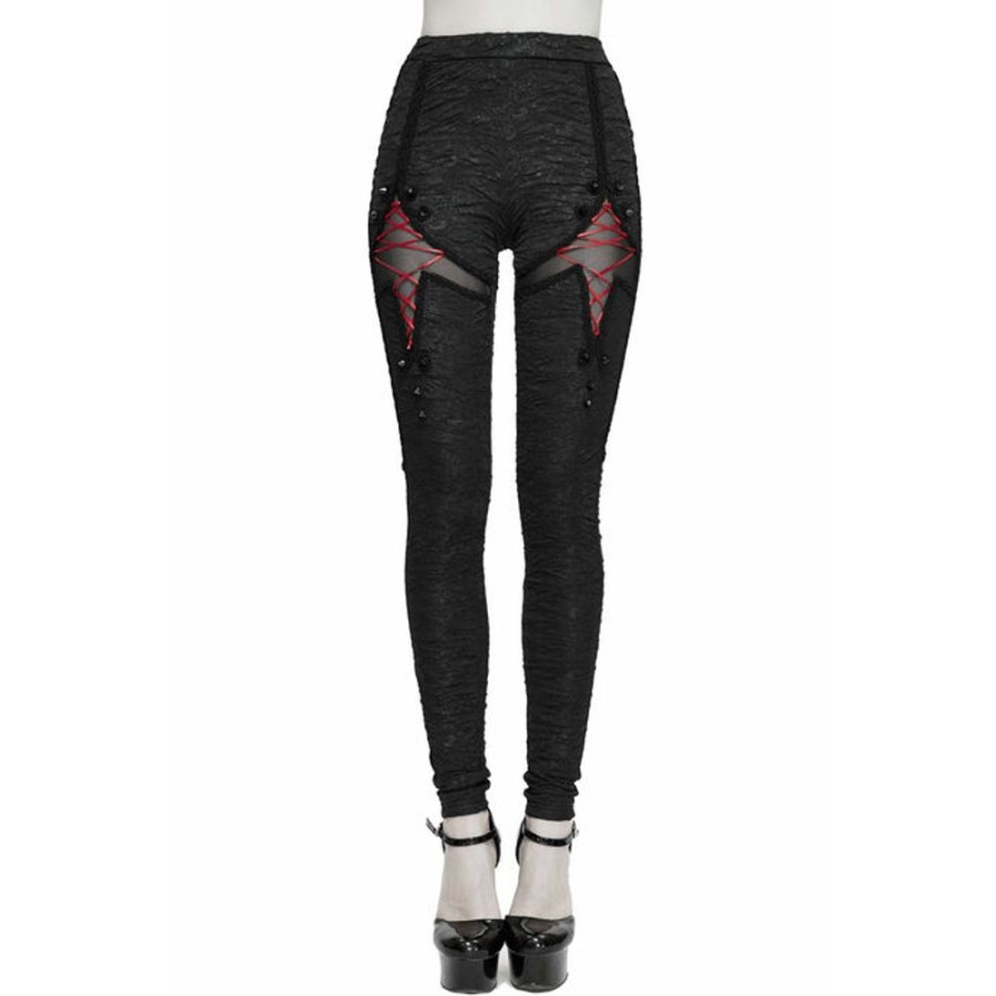 DEVIL FASHION Devil Fashion - Damenleggings - November Knit Gothic Hosen & Shorts