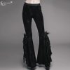 DEVIL FASHION Devil Fashion - Damenhose - Lazarus Flared Gothic Gotik Hosen & Shorts