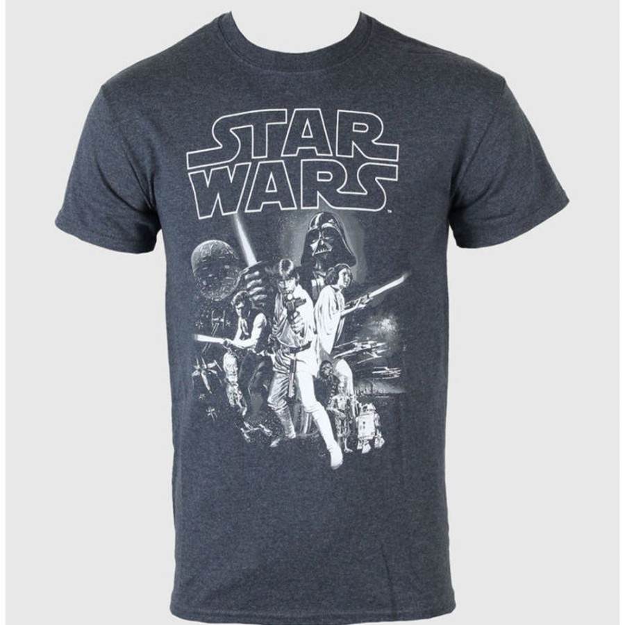 LIVE NATION Herren-T-Shirt Star Wars - Ein Neu Hoffen Eine Blatt - Live Nation - Dunkel Heather Film T-Shirts