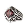 ETNOX Ring Etnox - Red Square Schmuck & Bijouterie