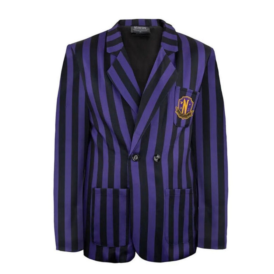 NNM Uni Blazer Wednesday - Nevermore Academy - Purple Jacken & Mantel