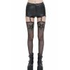 DEVIL FASHION Devil Fashion - Damenshorts- Starlet Shorts With Fishnet Legwarmers Hosen & Shorts