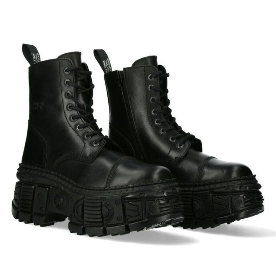 NEW ROCK New Rock - Stiefel- Black Crust, Tank Lederschuhe