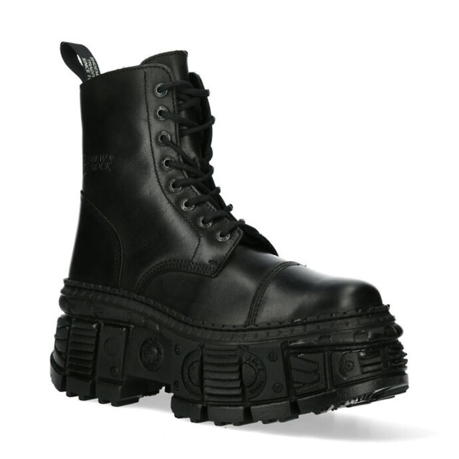 NEW ROCK New Rock - Stiefel- Black Crust, Tank Lederschuhe