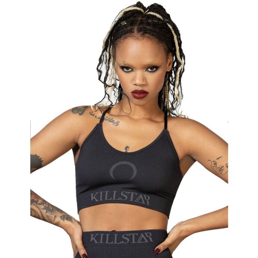 KILLSTAR Damen Sport-Bh Killstar - Spectral - Schwarz Unterwasche & Bademode