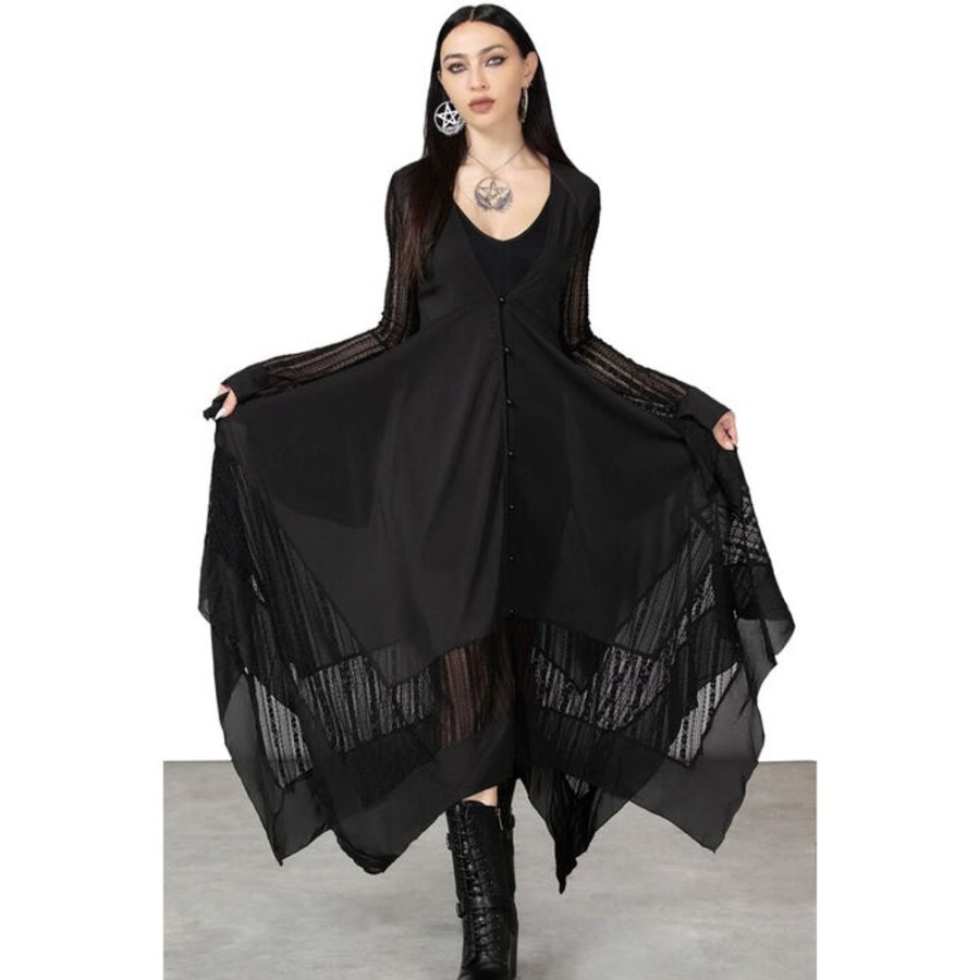 KILLSTAR Damenkleid Killstar - Valdermerca - Schwarz Kleider & Rocke