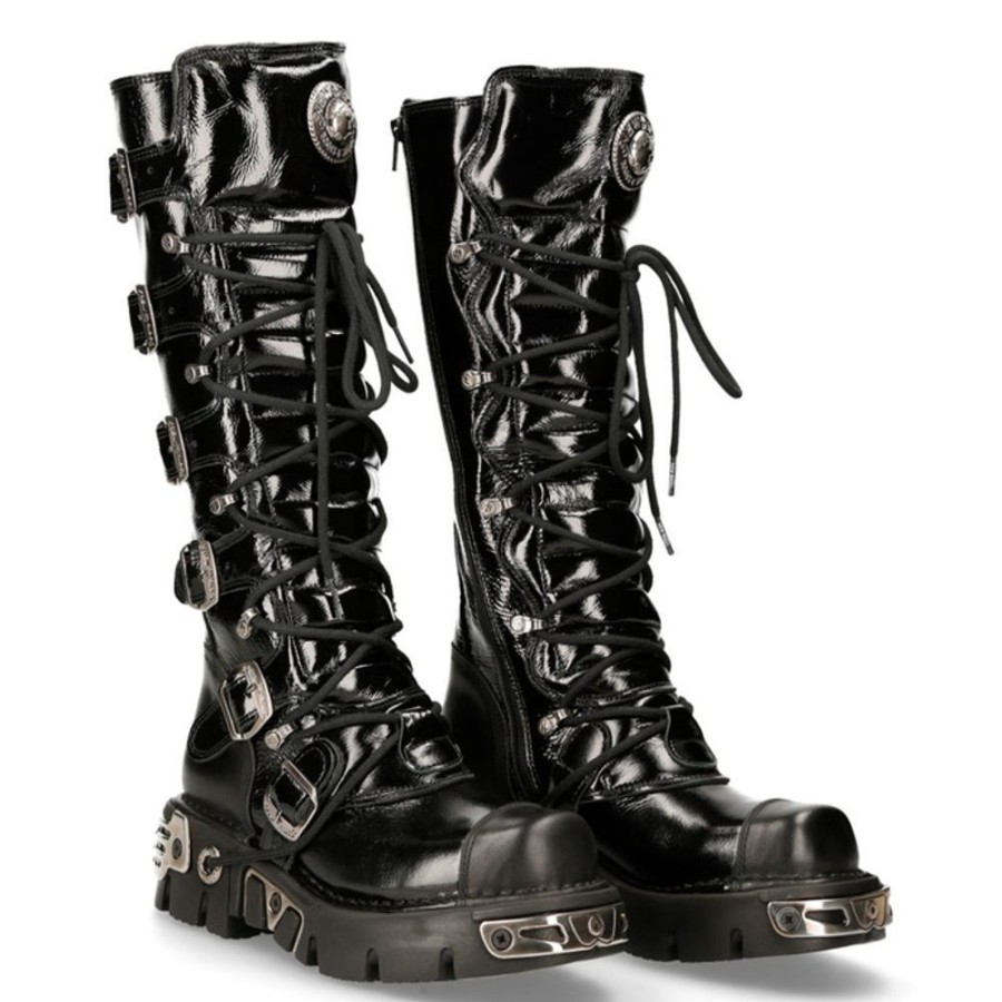 NEW ROCK Stiefel New Rock - Crust Negro Lederschuhe