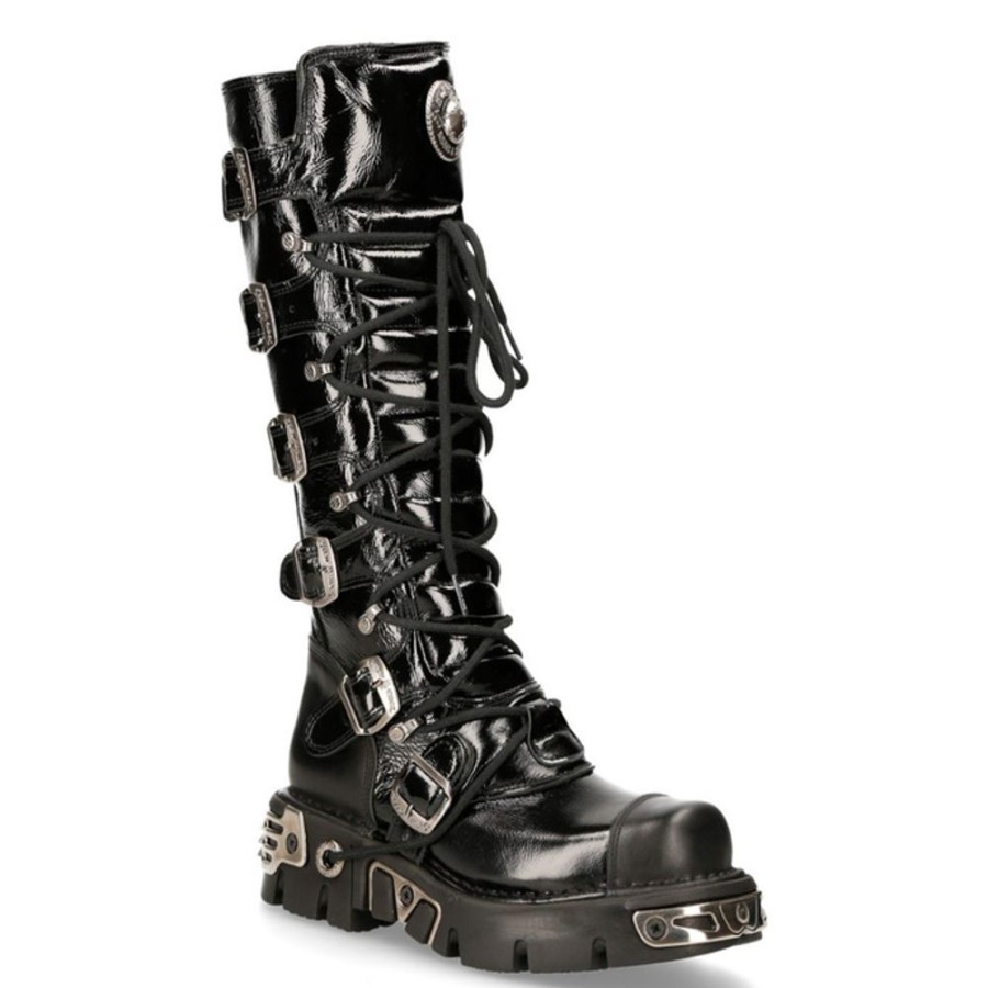 NEW ROCK Stiefel New Rock - Crust Negro Lederschuhe