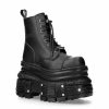 NEW ROCK New Rock - Boots - Black Vegan, Tank Black Lederschuhe