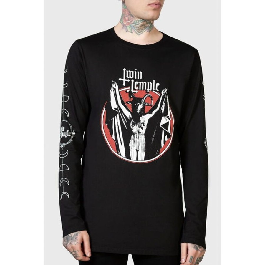 KILLSTAR Uni Longsleeve Killstar - Baphomette - Schwarz Sonstige T-Shirts