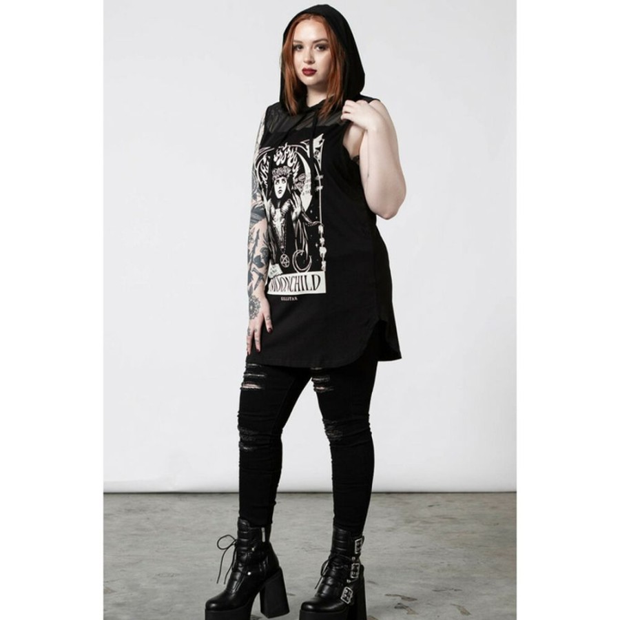 KILLSTAR Weste (Tank Top) Uni Killstar - Companion - Schwarz Jacken & Mantel