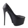 BANNED Damen Schuhe(High-Heels) Banned - Studded Platform - Black High Heels