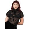 KILLSTAR Damen Bluse Killstar - Atala S Night - Schwarz Sonstige T-Shirts