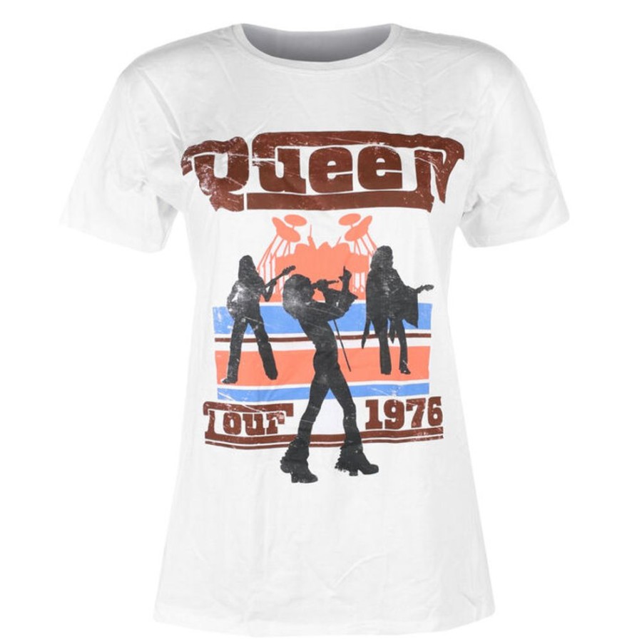 ROCK OFF Damen T-Shirt Queen - 76 Tour Silhouetten T-Shirts