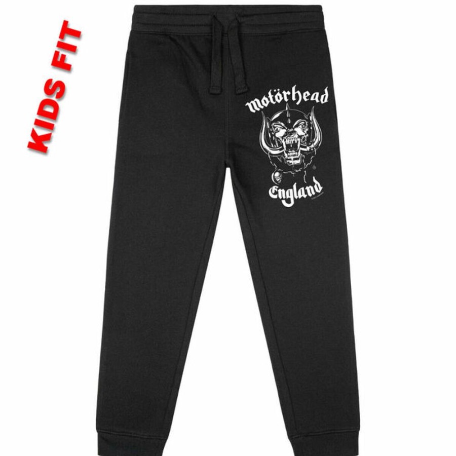 METAL-KIDS Metal-Kids - Kinder Joggpants - Motu00F6Rhead- England: Stencil - Schwarz / Weiu00Df Hosen & Shorts