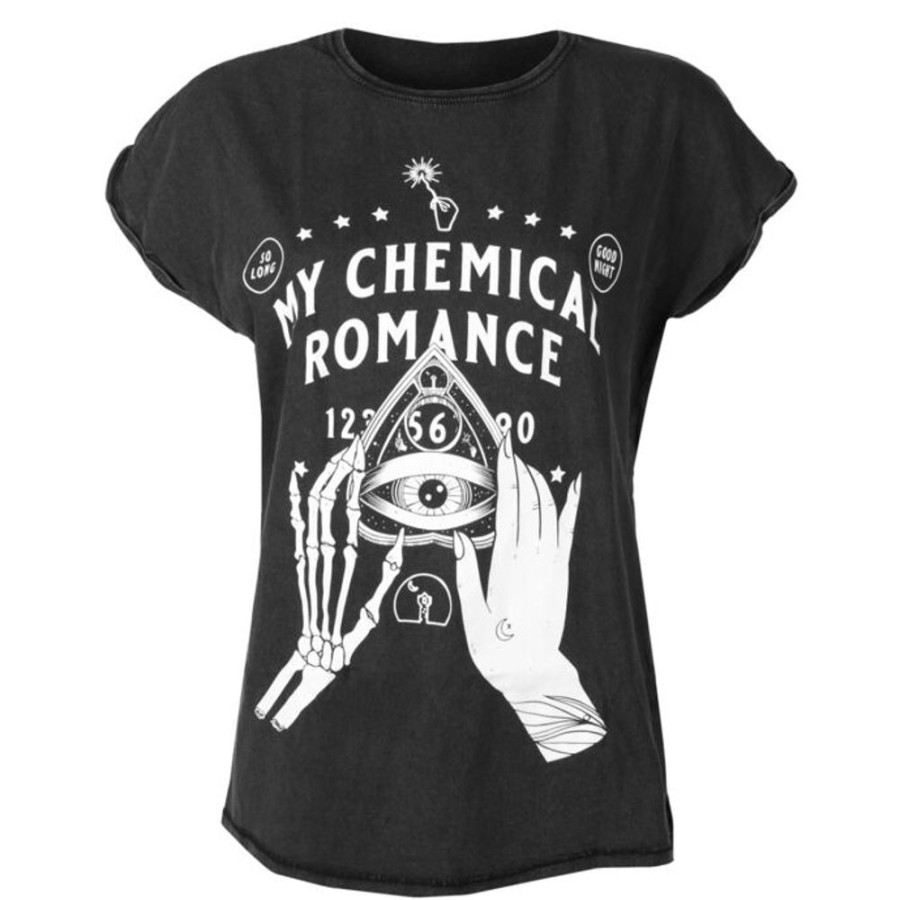 NNM Damen T-Shirt My Chemical Romance - Skeleton - Schwarz - Urban Classics Metal T-Shirts