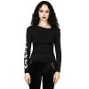 KILLSTAR Damen Longsleeve Killstar - Bone Sonstige T-Shirts