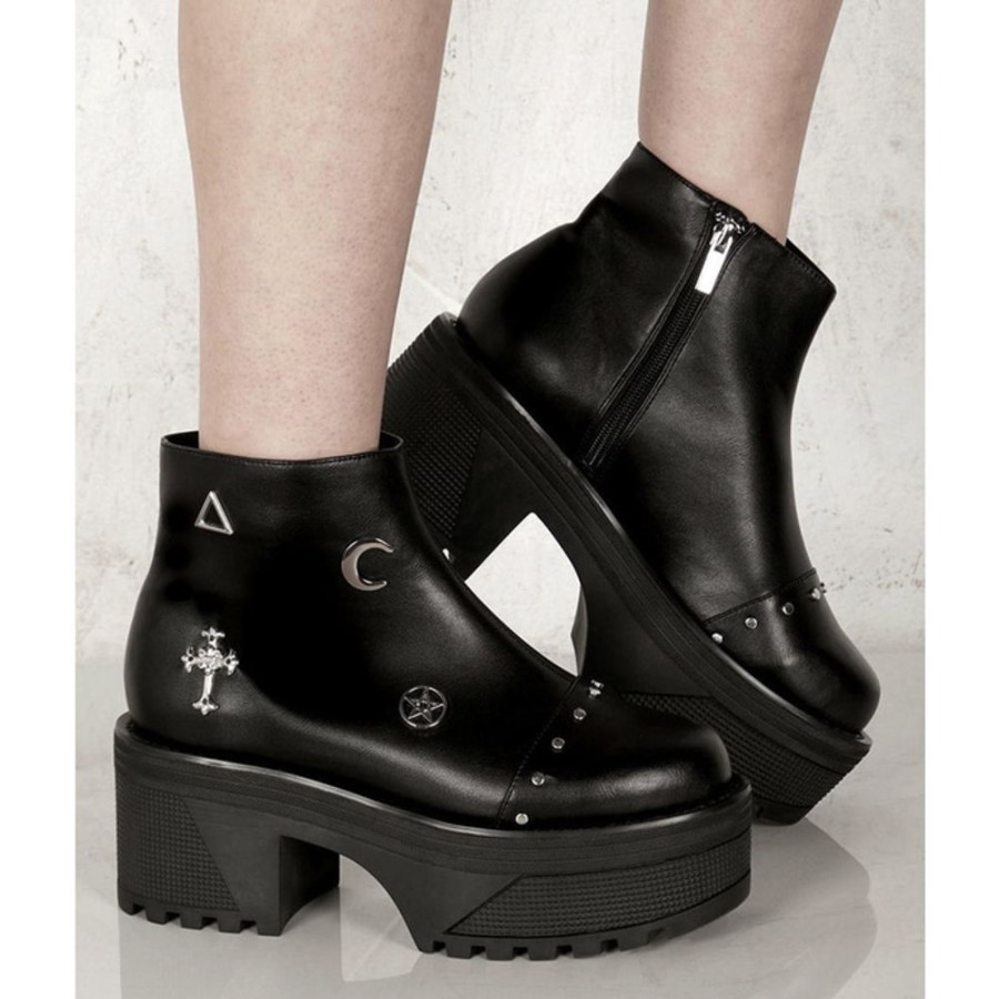 DISTURBIA Damen Schuhe Wedge Boots - Disturbia Keilschuhe