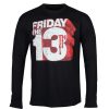 HYBRIS Herren Longsleeve Friday The 13Th - Block Logo - Schwarz - Hybris Film T-Shirts