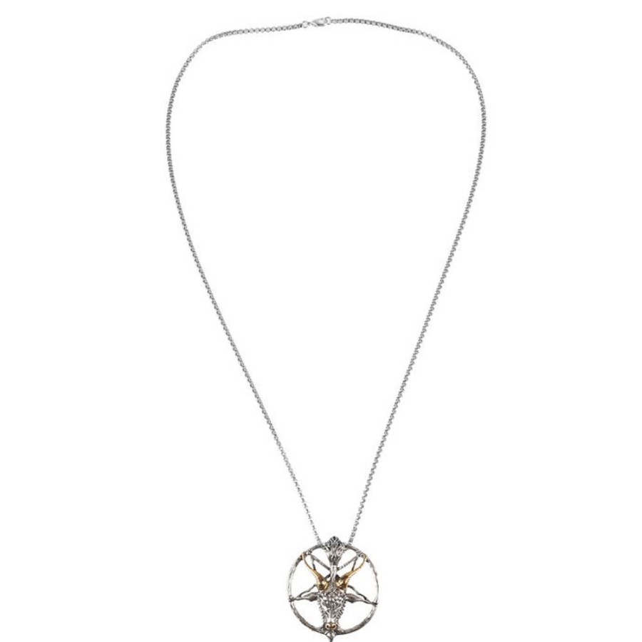 FALON Anhu00E4Nger Mit Kette Baphomet Gold Schmuck & Bijouterie