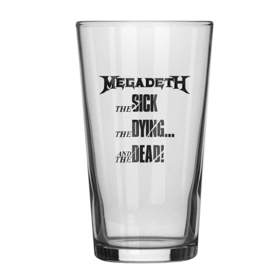 RAZAMATAZ Glas Megadeth - The Sick, The Dying And The Dead - Razamataz Haushalt & Deko