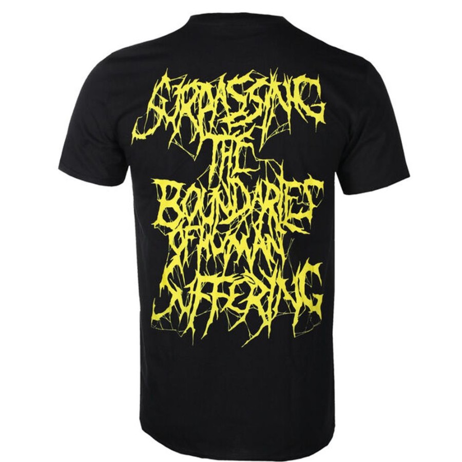 INDIEMERCH Herren T-Shirt Ingested - "Surpassing The Boundaries Of Human Suffering" - Schwarz - Indiemerch Metal T-Shirts