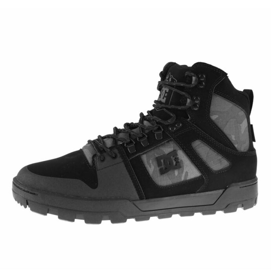 DC Dc - Herren Sneaker - Pure Ht Wr - Schwarz/Grau Winterschuhe